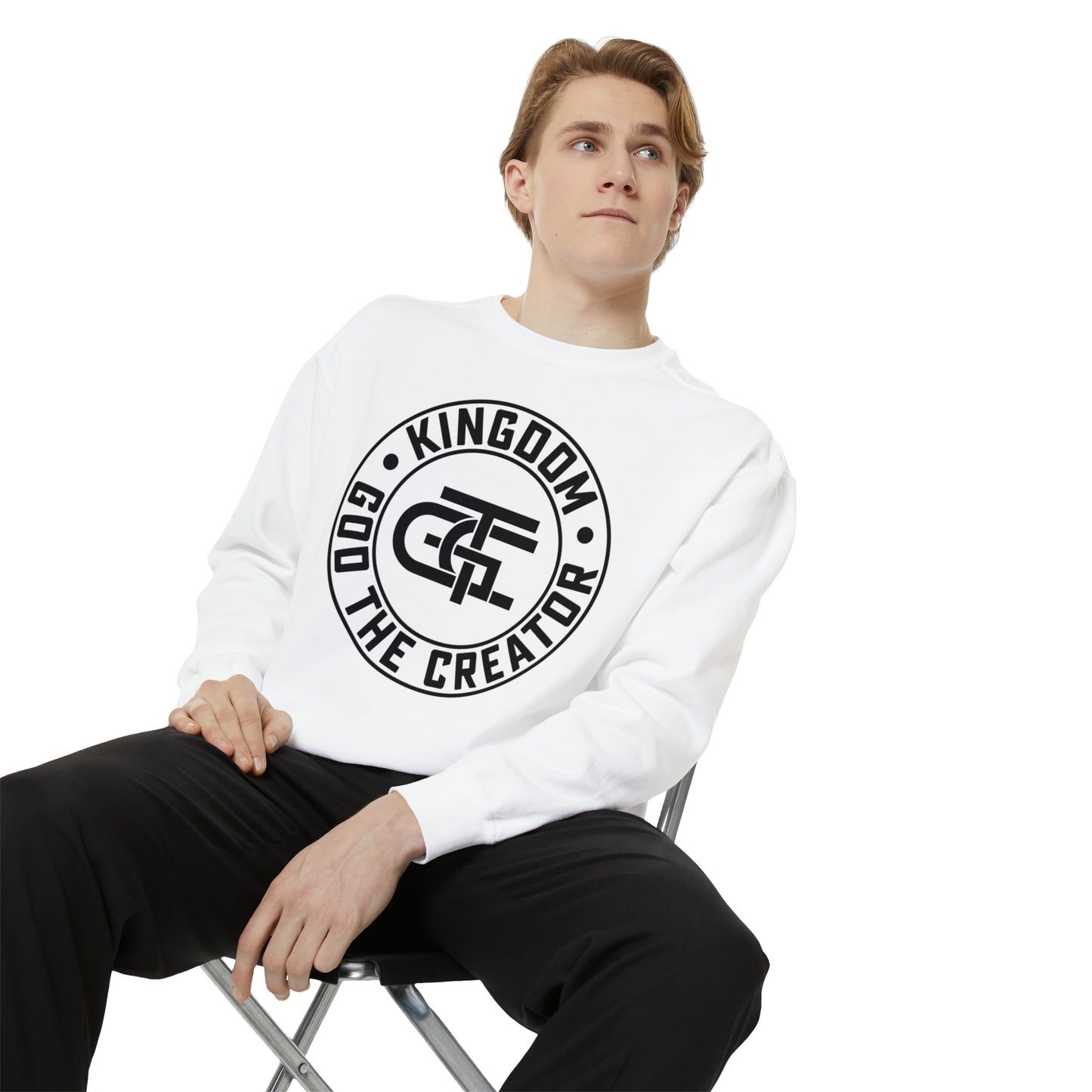 Unisex Oversized Emblem Sweatshirt