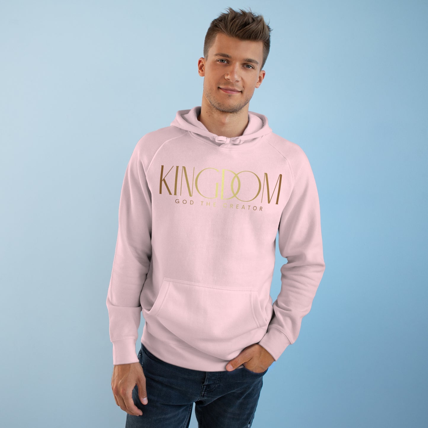 Premium Unisex Messenger Hoodie (Gold)