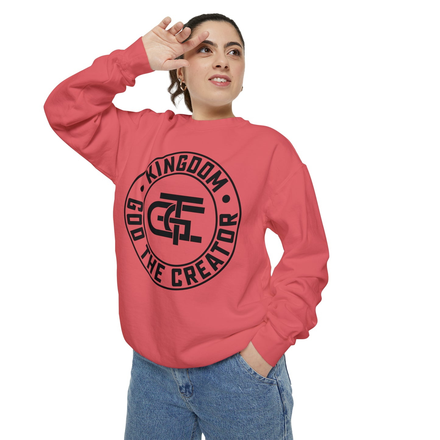 Unisex Oversized Emblem Sweatshirt