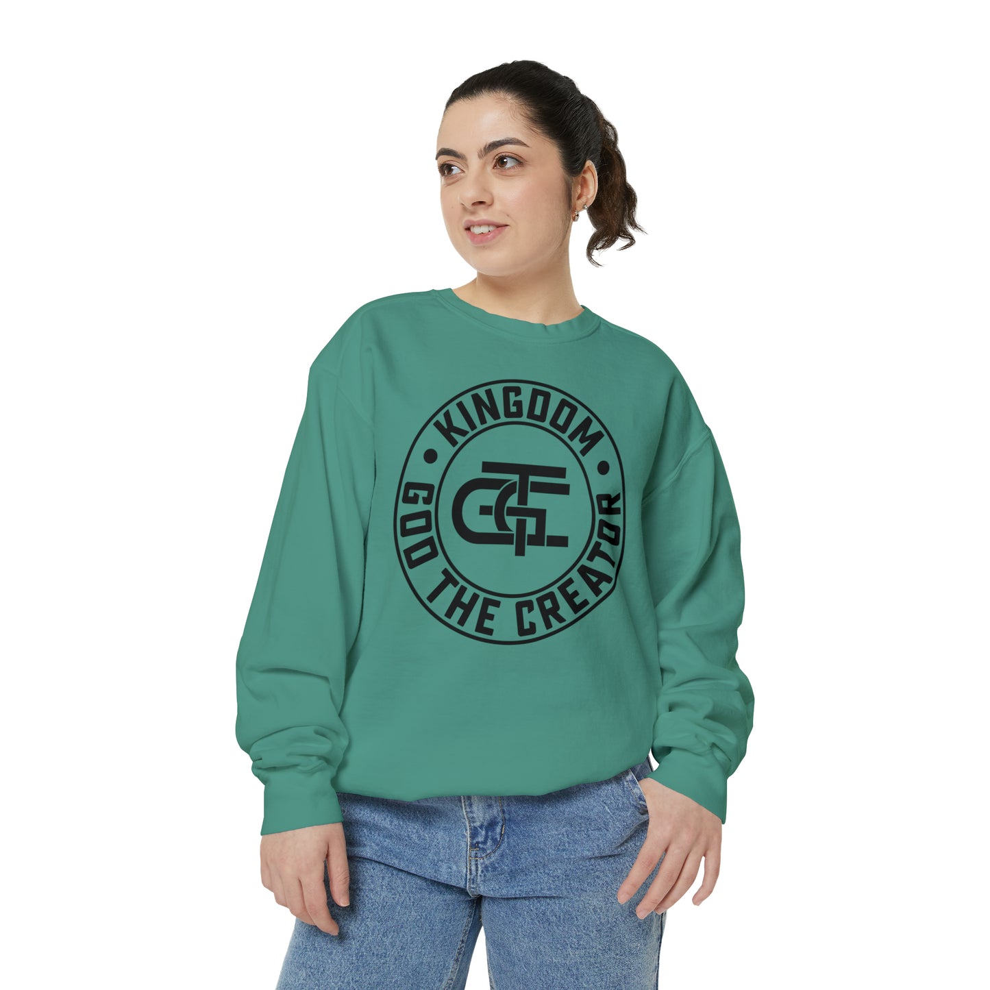 Unisex Oversized Emblem Sweatshirt