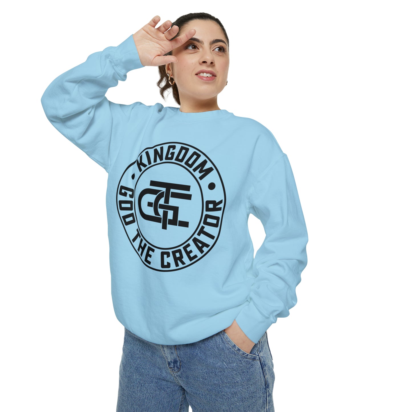 Unisex Oversized Emblem Sweatshirt