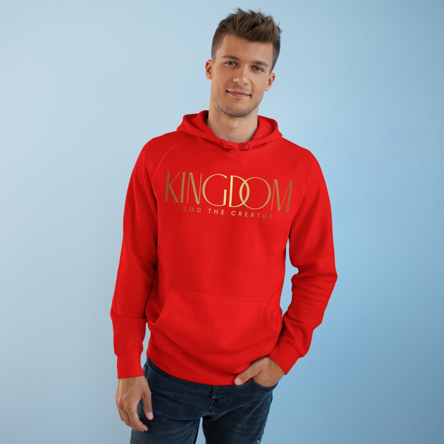 Premium Unisex Messenger Hoodie (Gold)