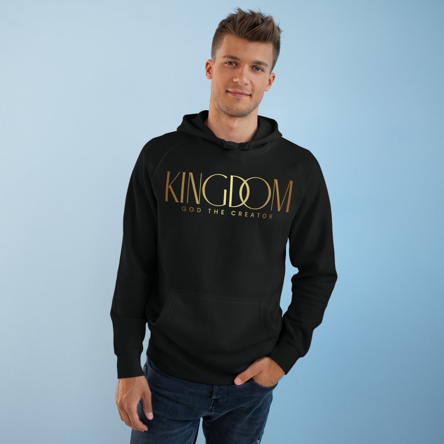 Premium Unisex Messenger Hoodie (Gold)