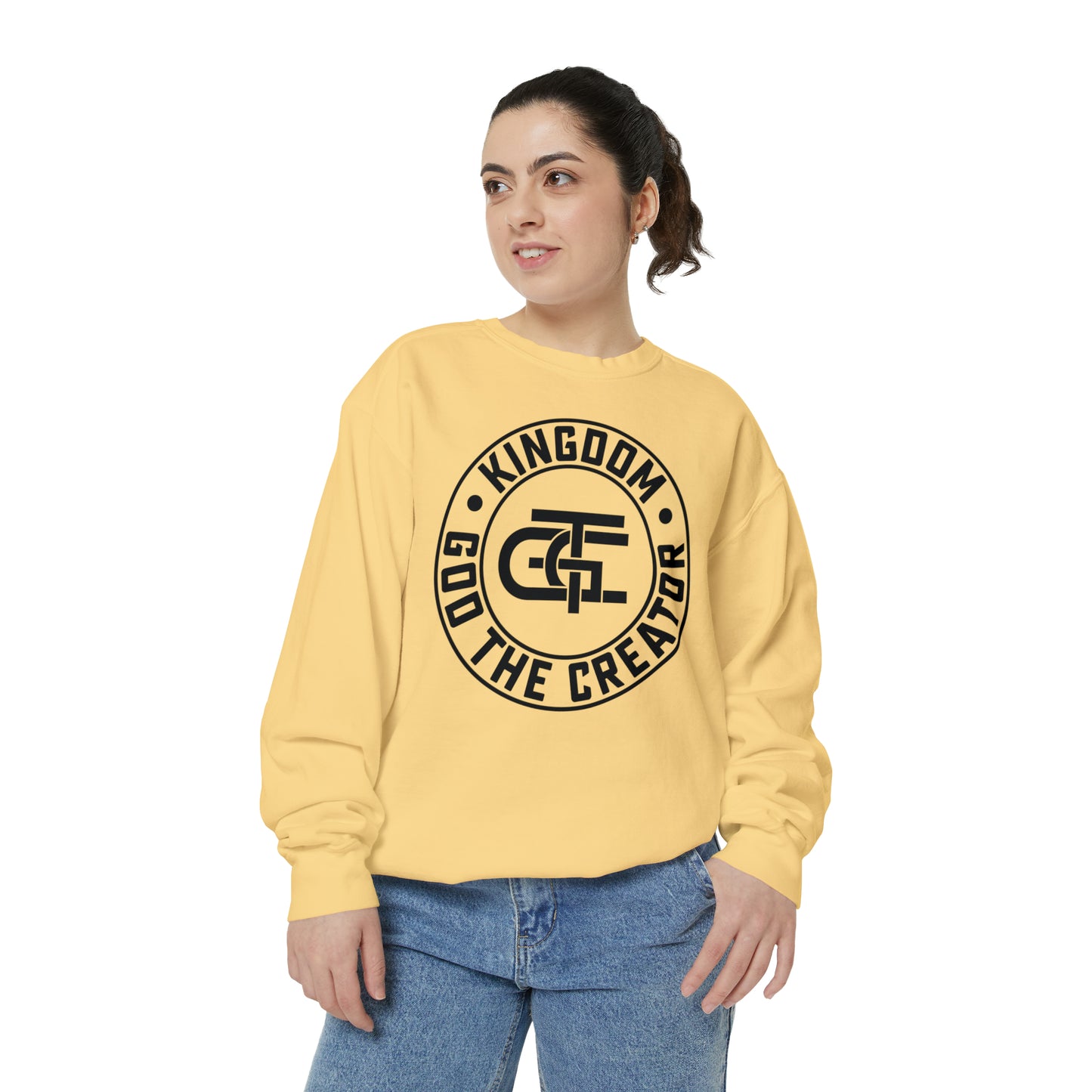 Unisex Oversized Emblem Sweatshirt