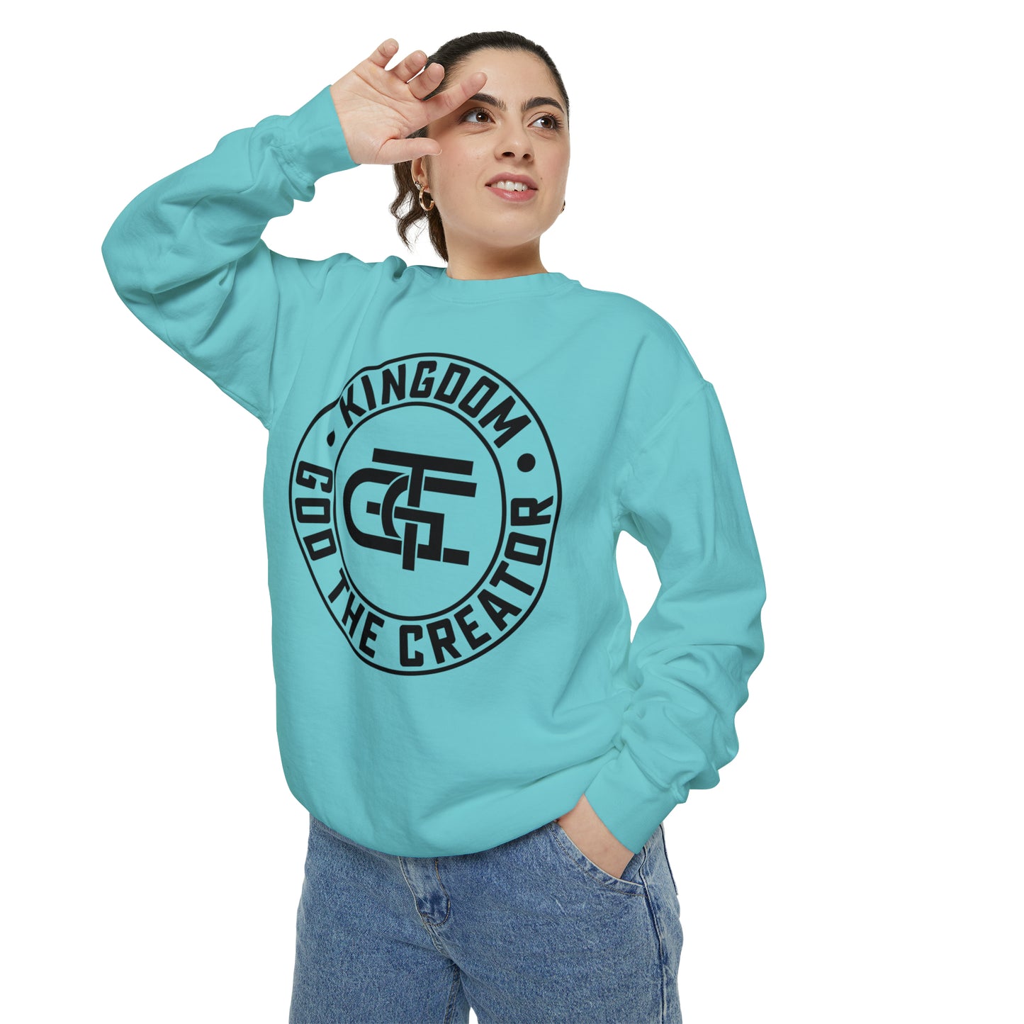 Unisex Oversized Emblem Sweatshirt