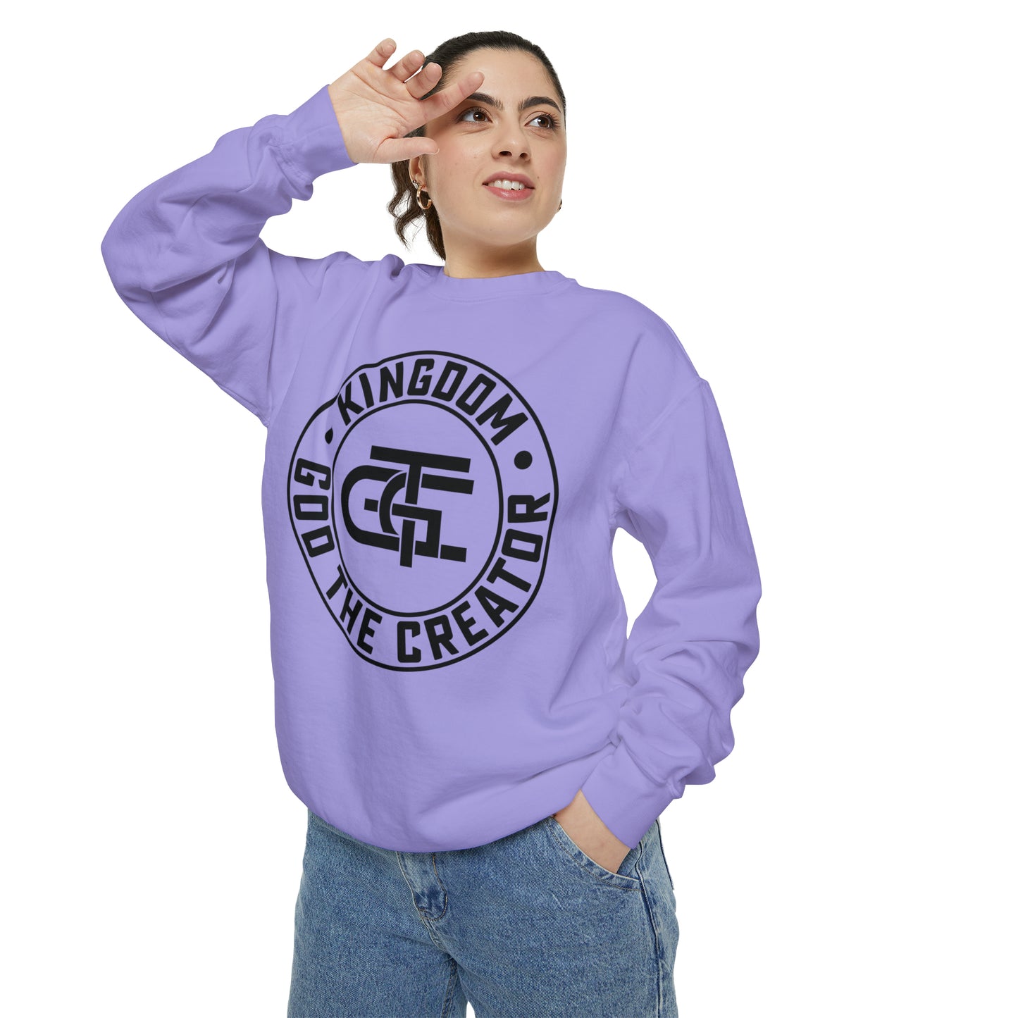 Unisex Oversized Emblem Sweatshirt