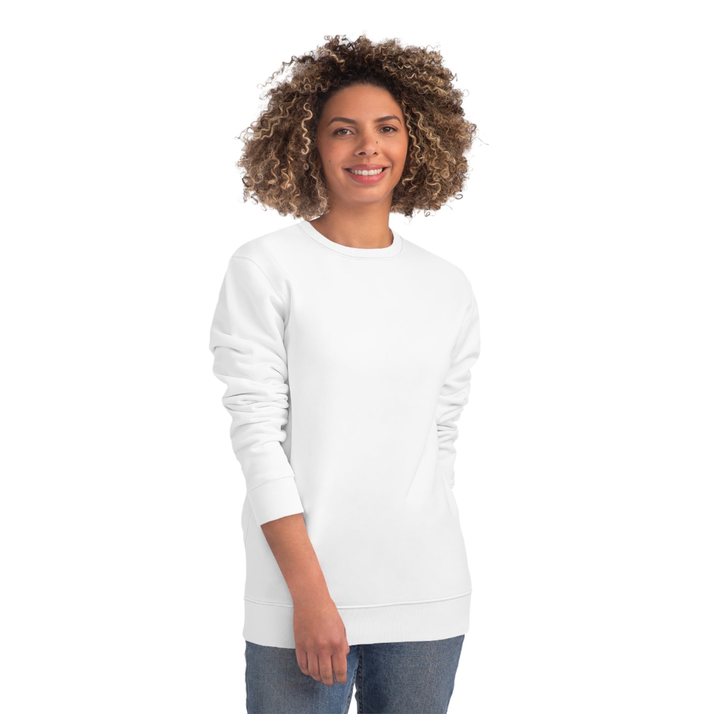 Unisex Fitted Crewneck Organic Sweatshirt