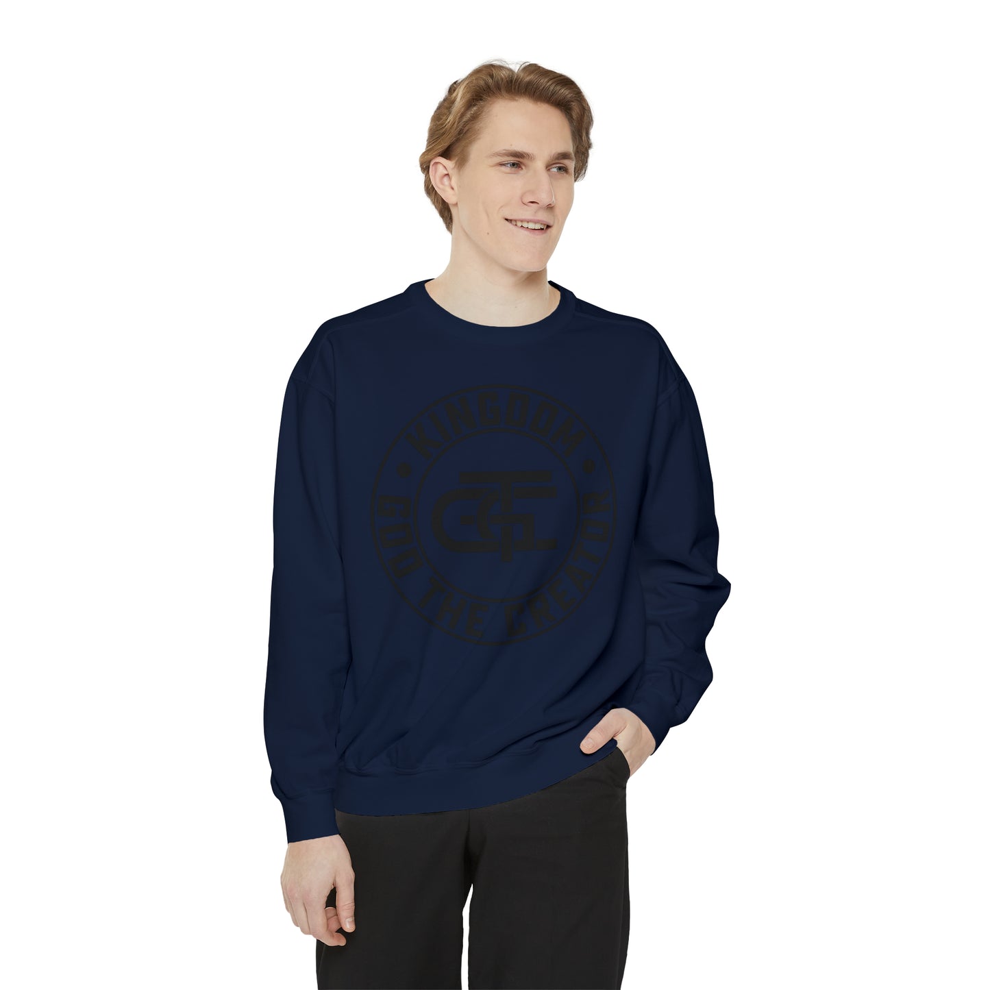 Unisex Oversized Emblem Sweatshirt