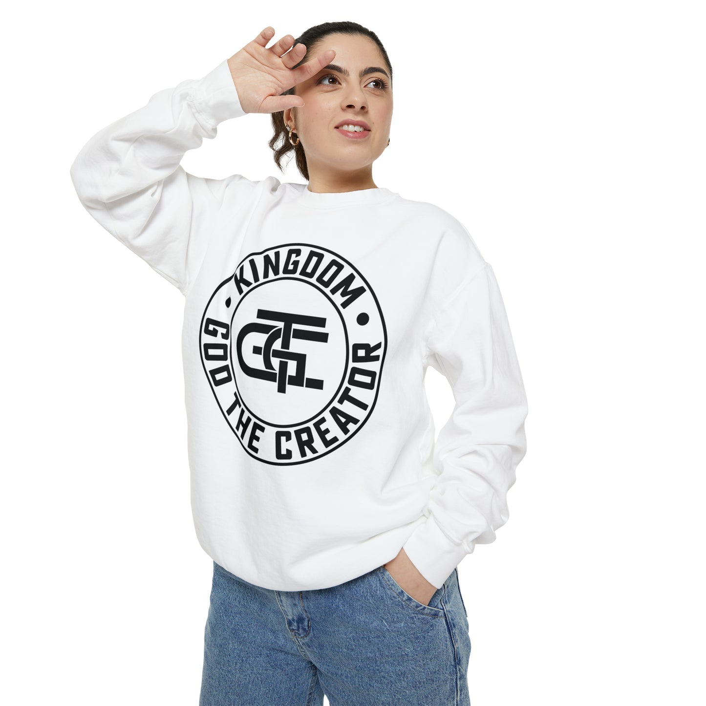 Unisex Oversized Emblem Sweatshirt