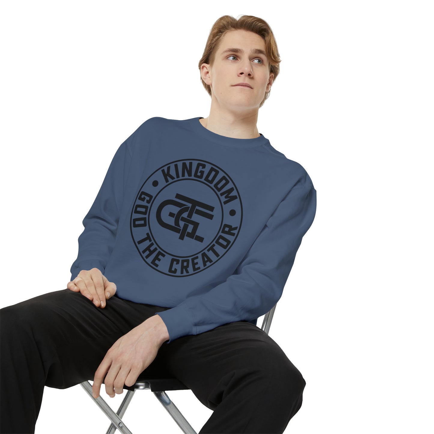 Unisex Oversized Emblem Sweatshirt