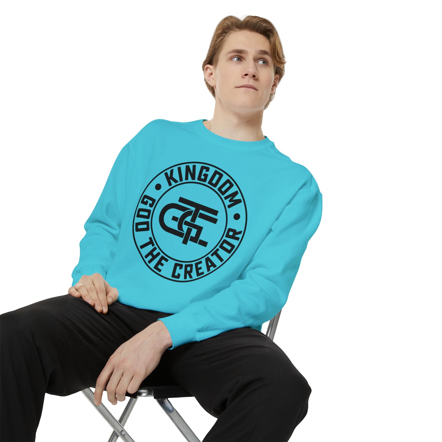 Unisex Oversized Emblem Sweatshirt