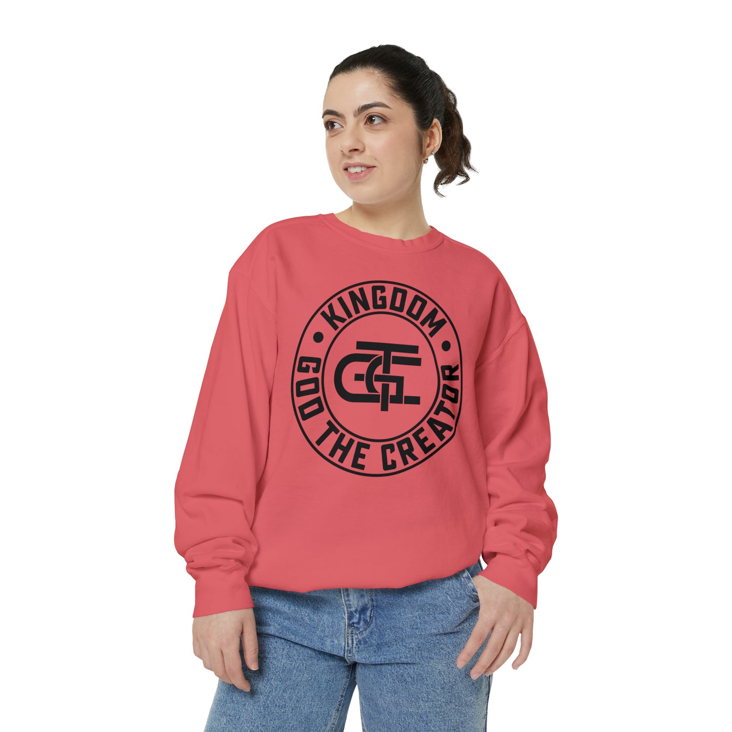 Unisex Oversized Emblem Sweatshirt