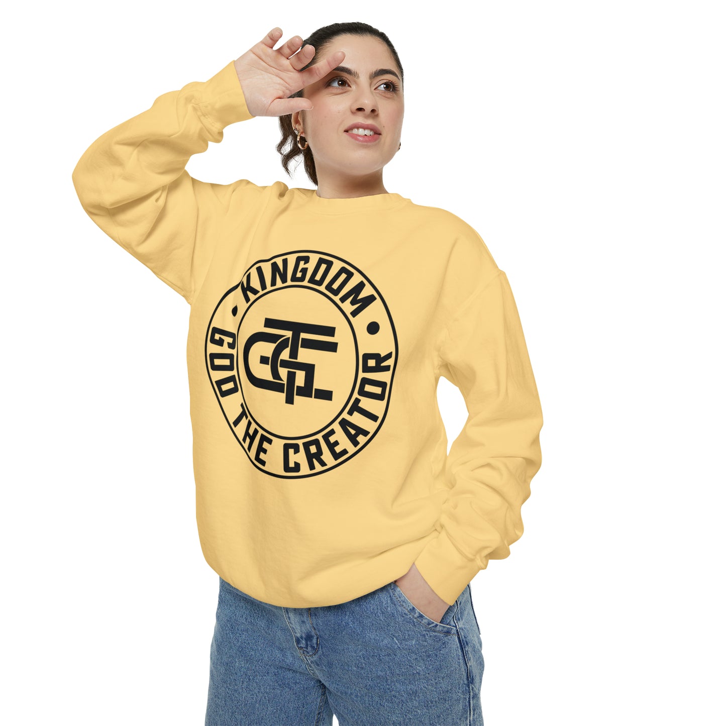 Unisex Oversized Emblem Sweatshirt