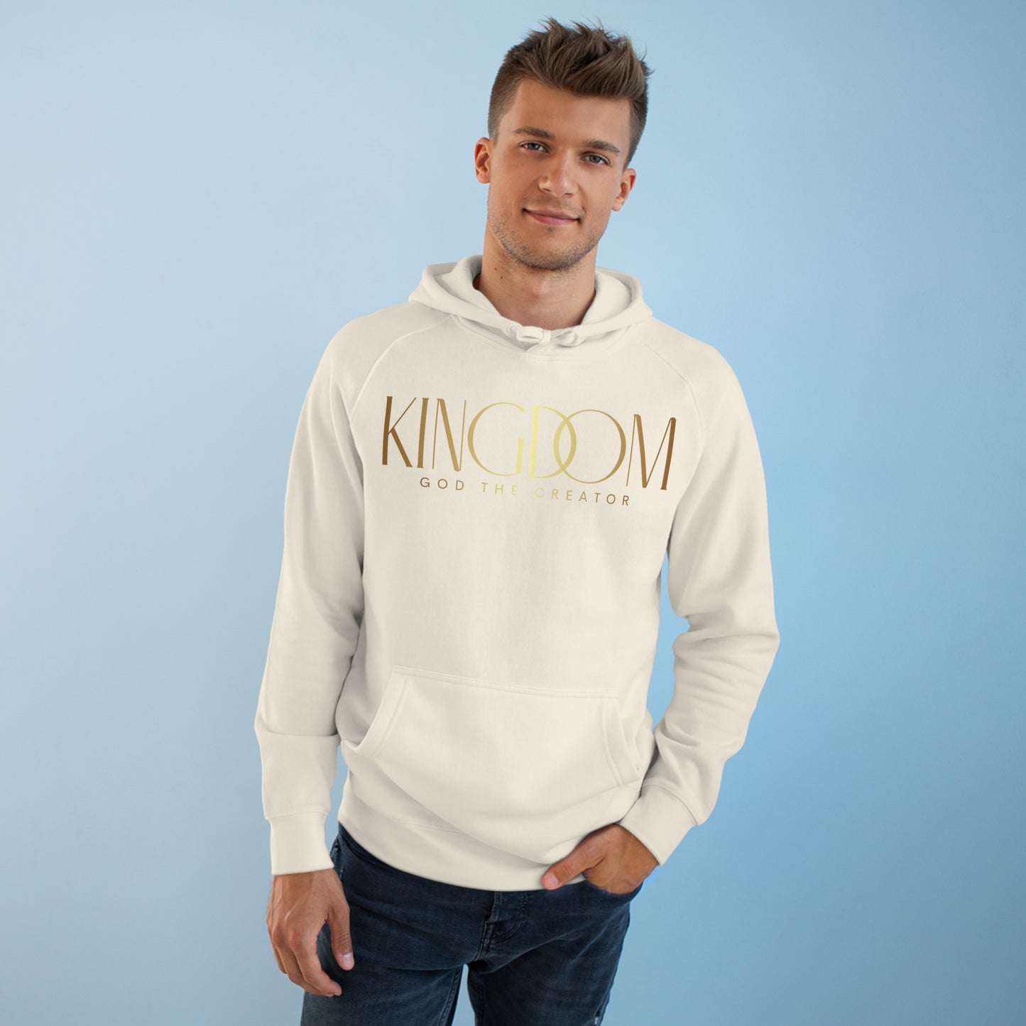 Premium Unisex Messenger Hoodie (Gold)