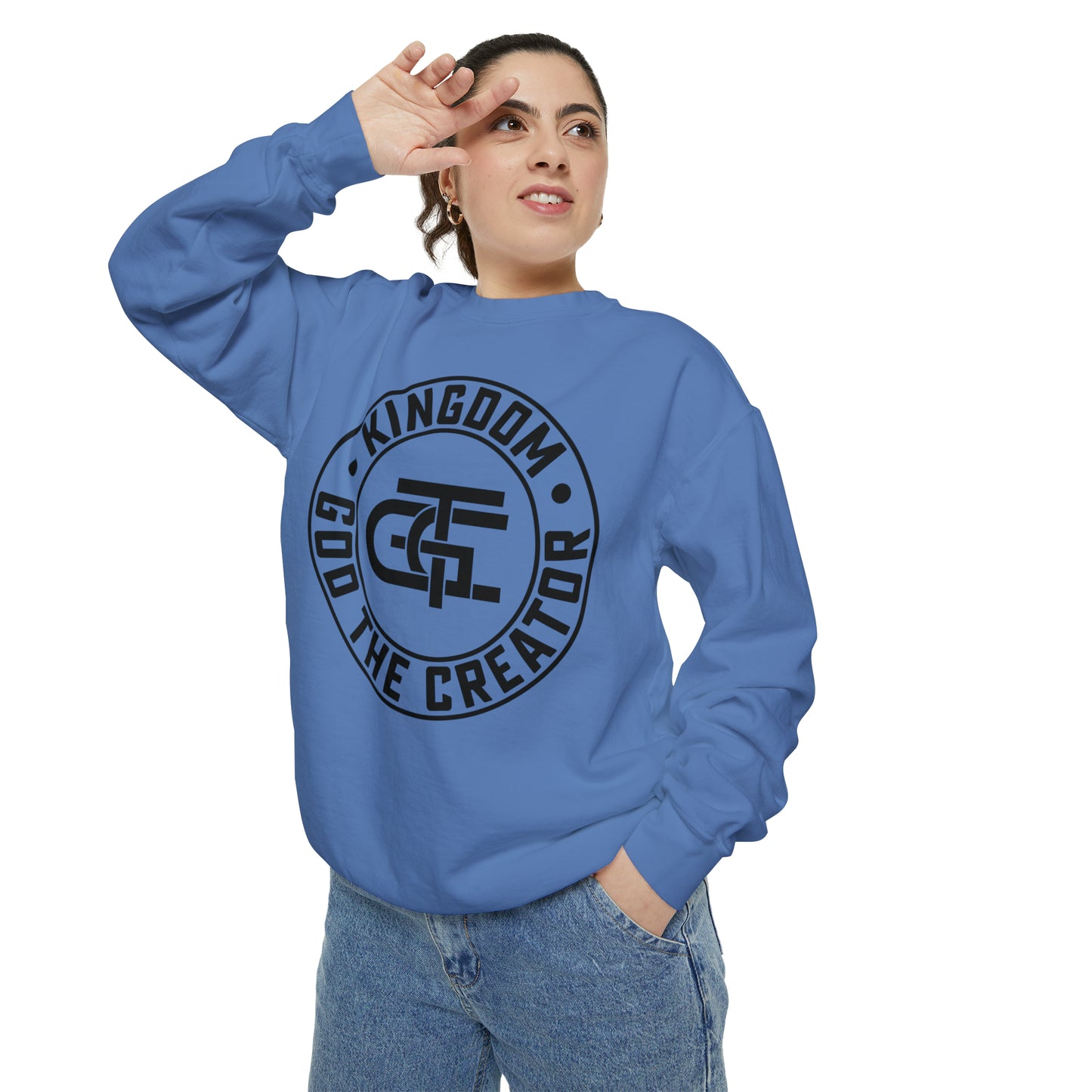 Unisex Oversized Emblem Sweatshirt