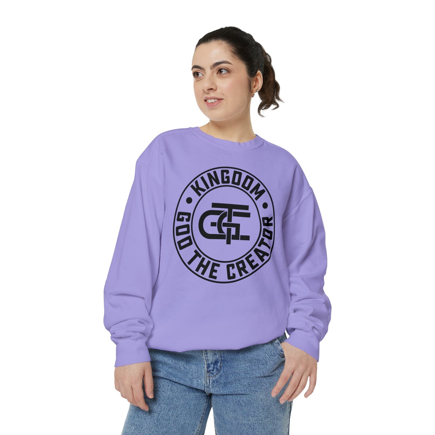 Unisex Oversized Emblem Sweatshirt