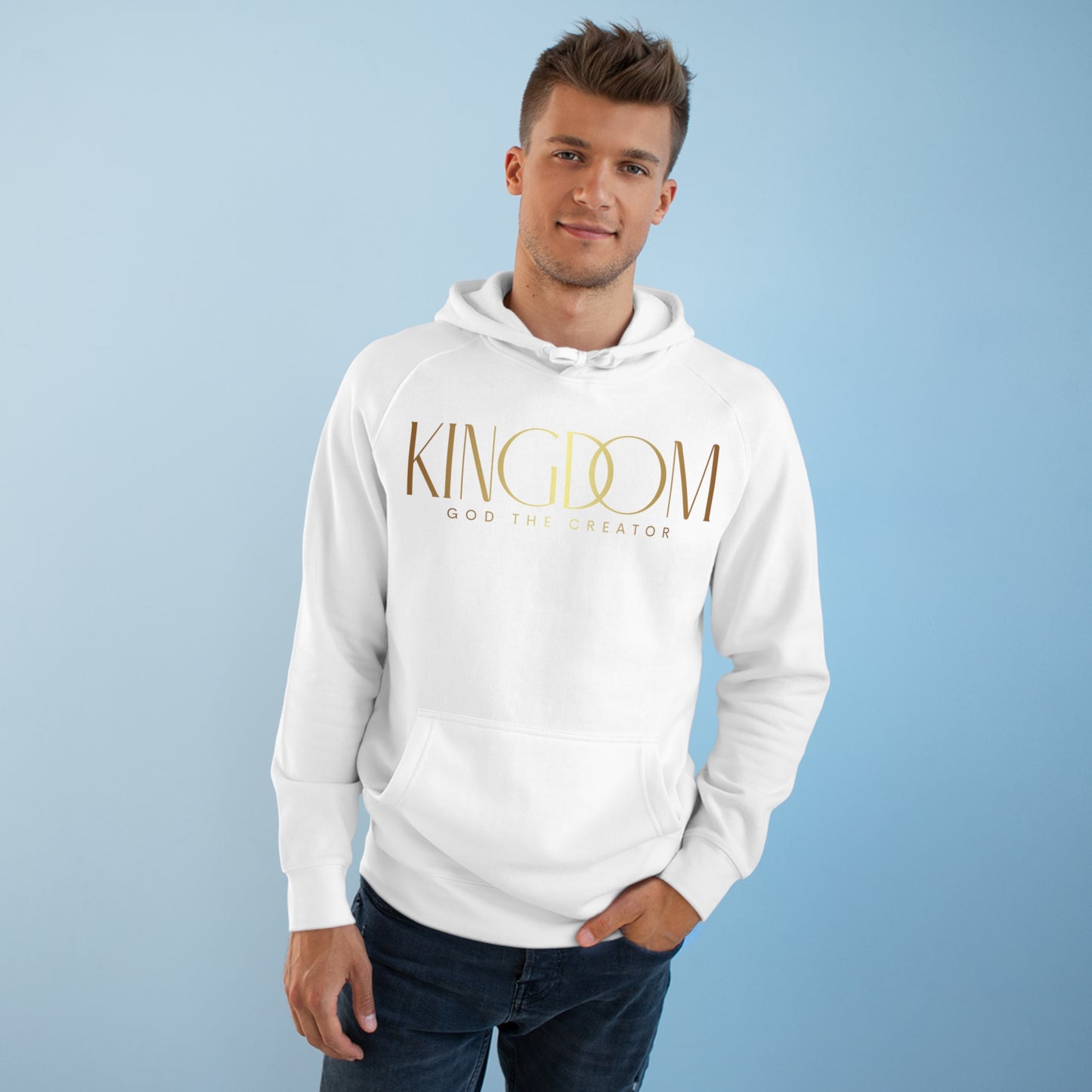 Premium Unisex Messenger Hoodie (Gold)