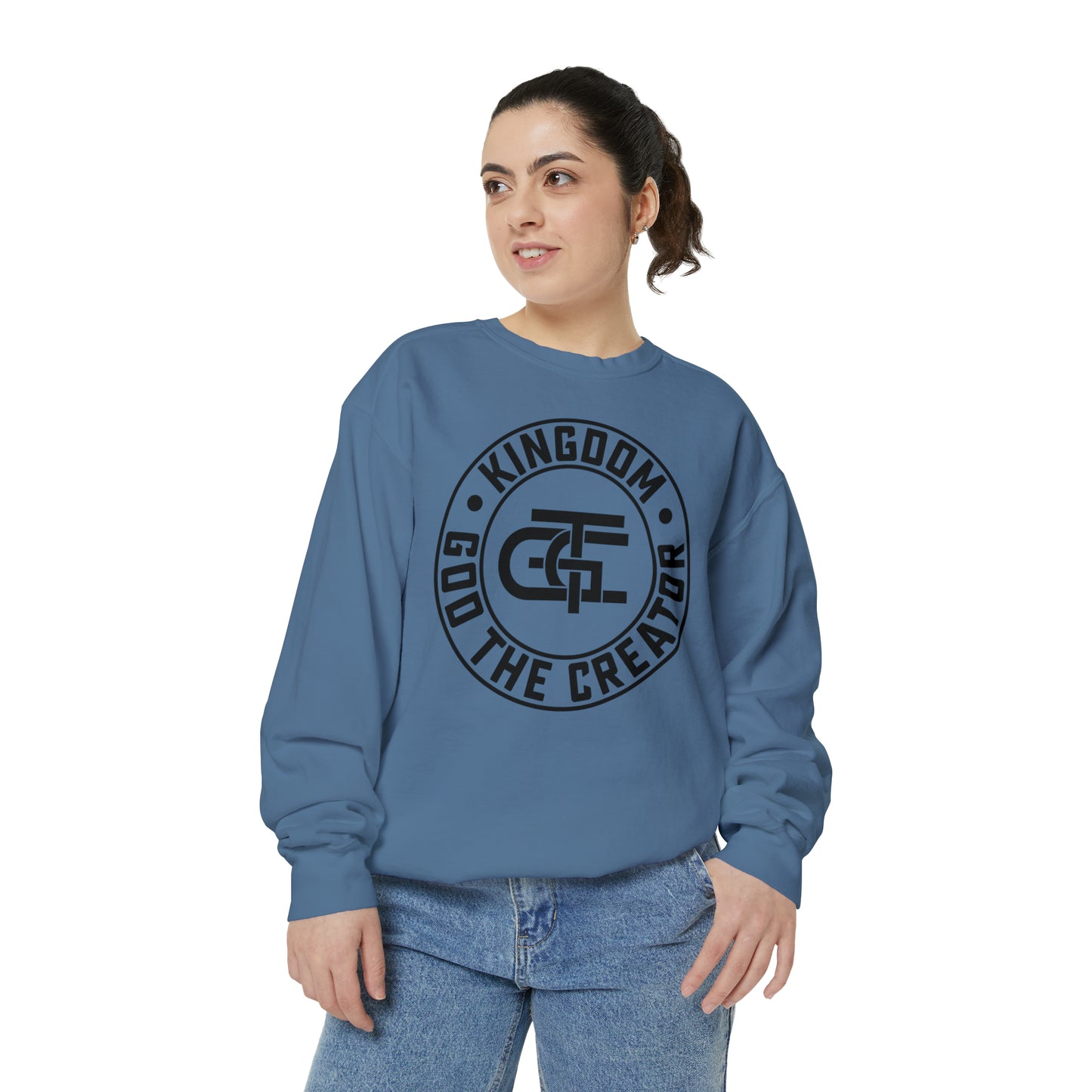 Unisex Oversized Emblem Sweatshirt