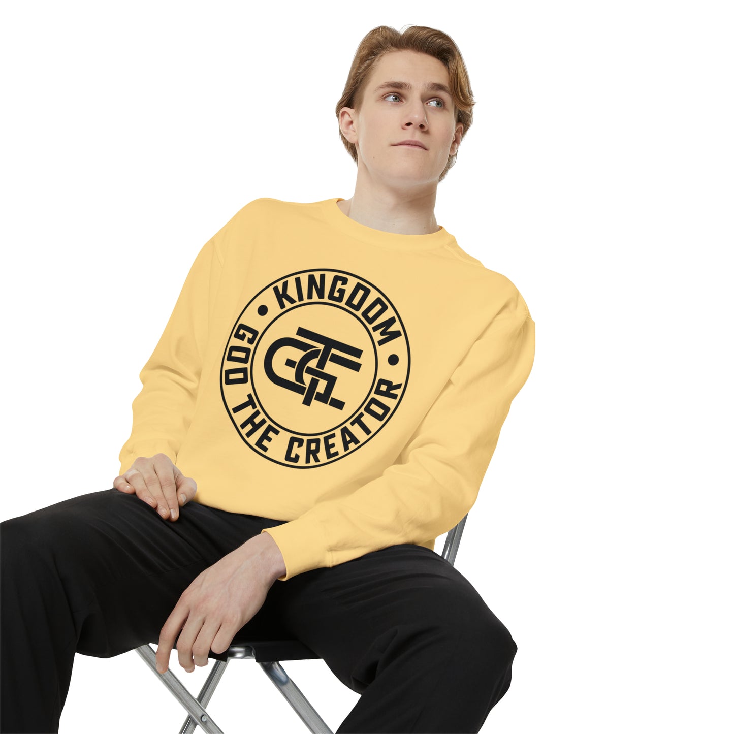 Unisex Oversized Emblem Sweatshirt