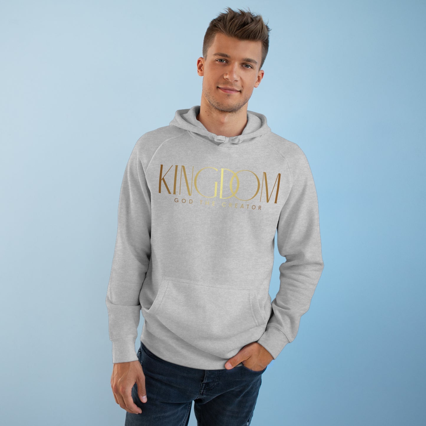 Premium Unisex Messenger Hoodie (Gold)