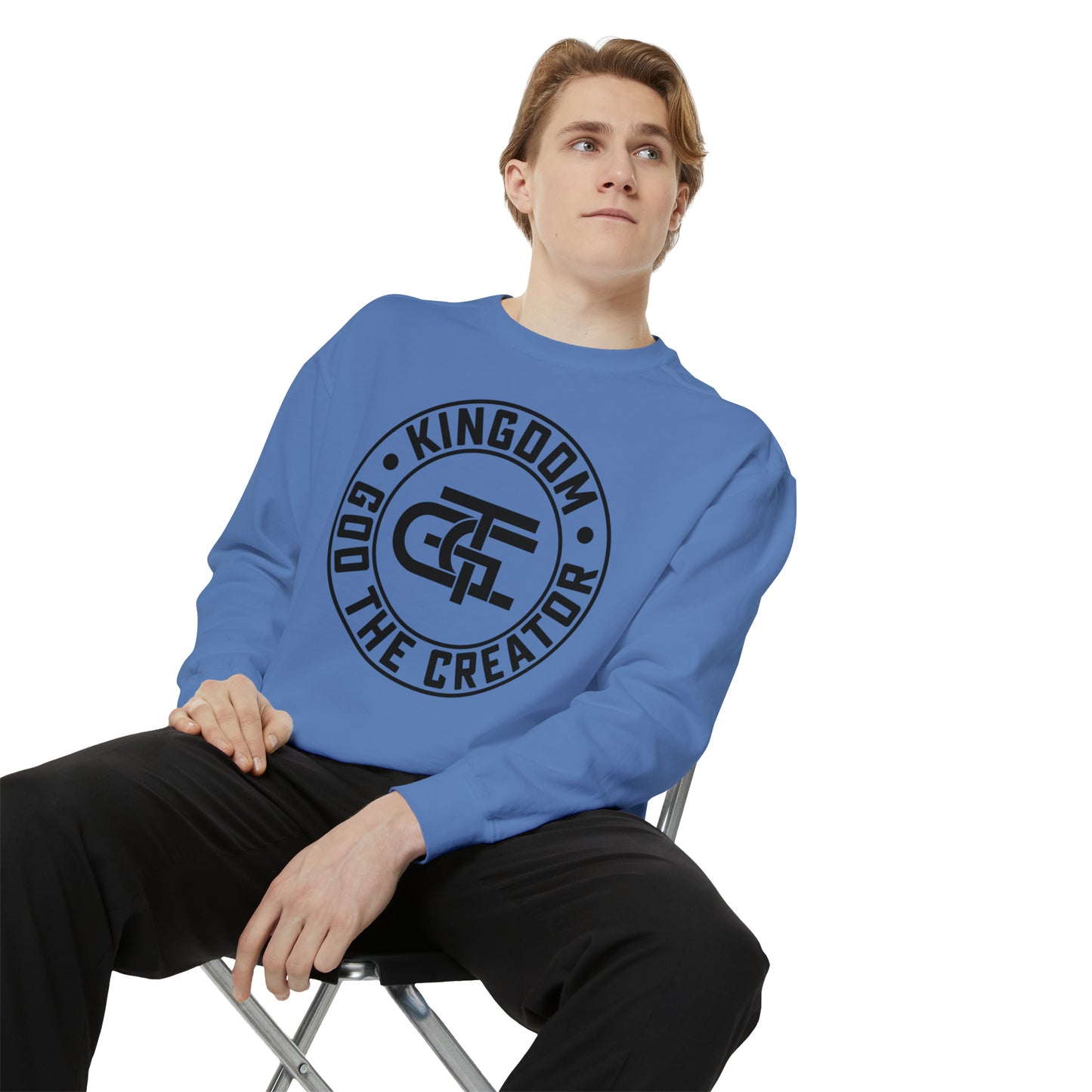 Unisex Oversized Emblem Sweatshirt