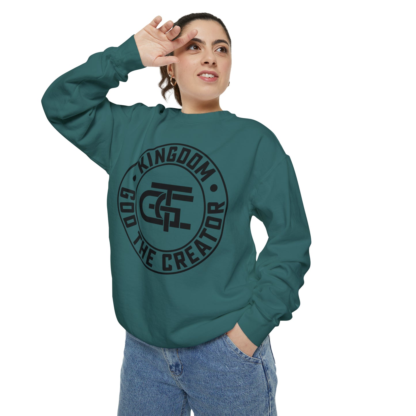 Unisex Oversized Emblem Sweatshirt