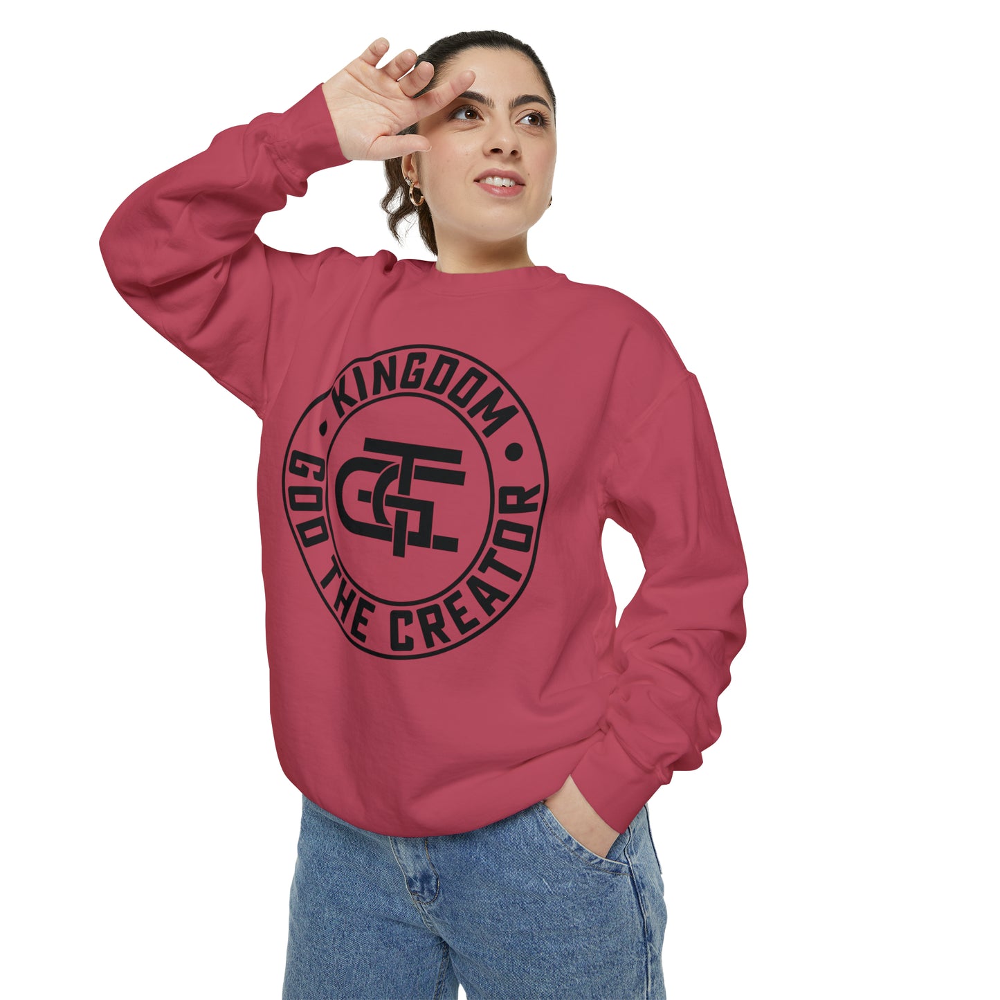 Unisex Oversized Emblem Sweatshirt