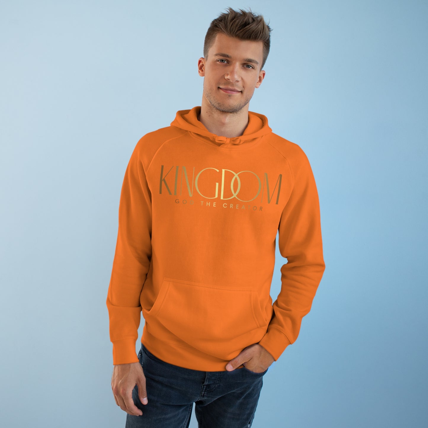 Premium Unisex Messenger Hoodie (Gold)