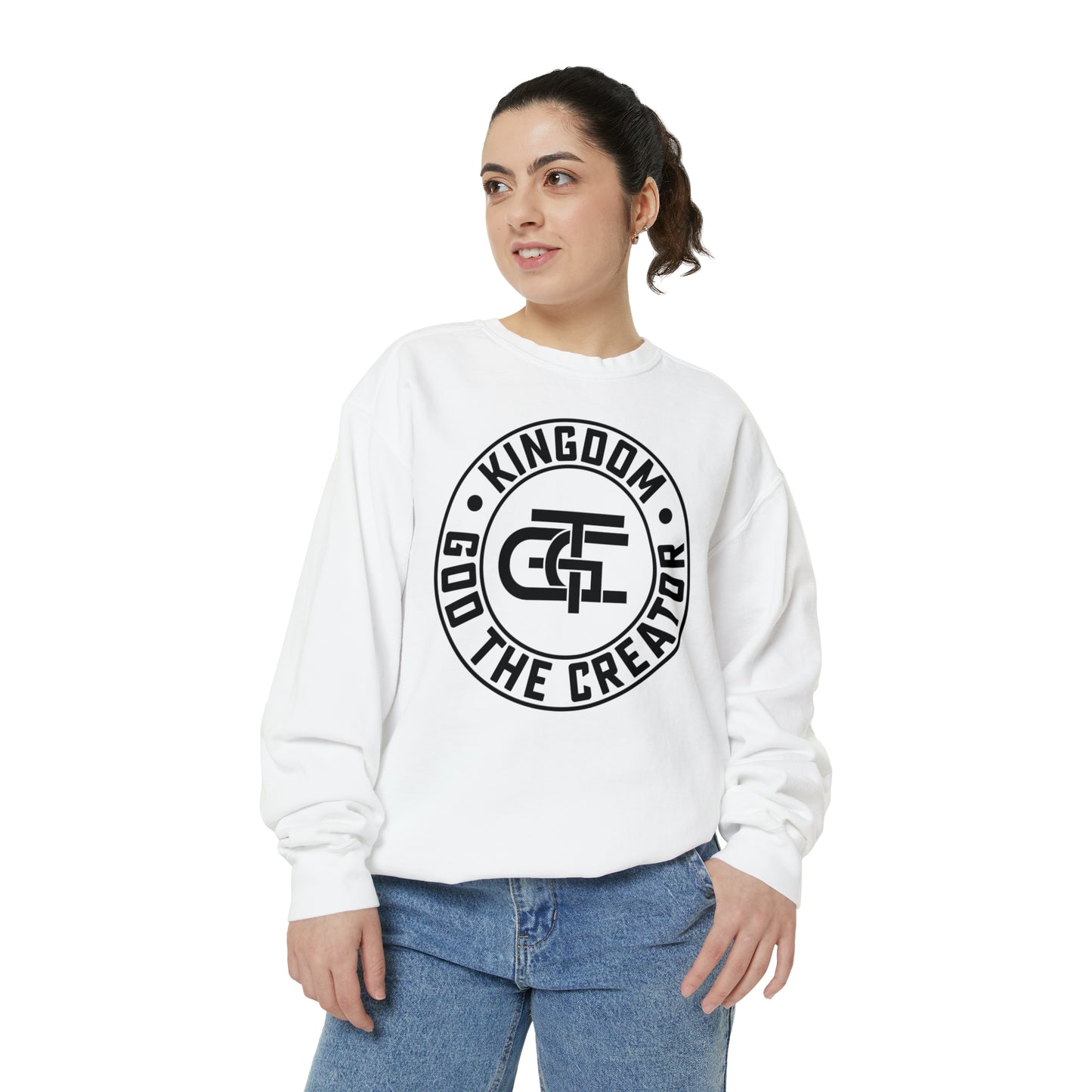 Unisex Oversized Emblem Sweatshirt