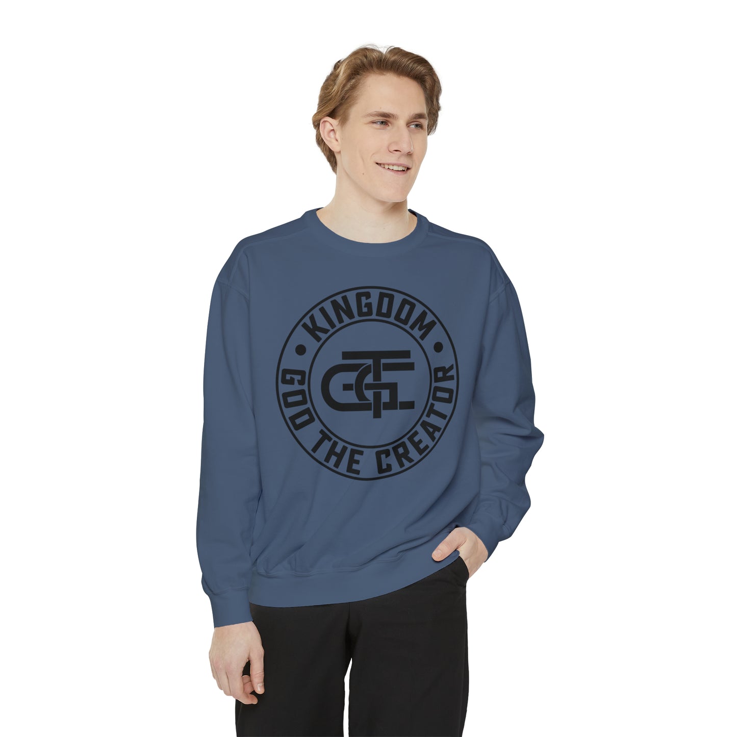 Unisex Oversized Emblem Sweatshirt