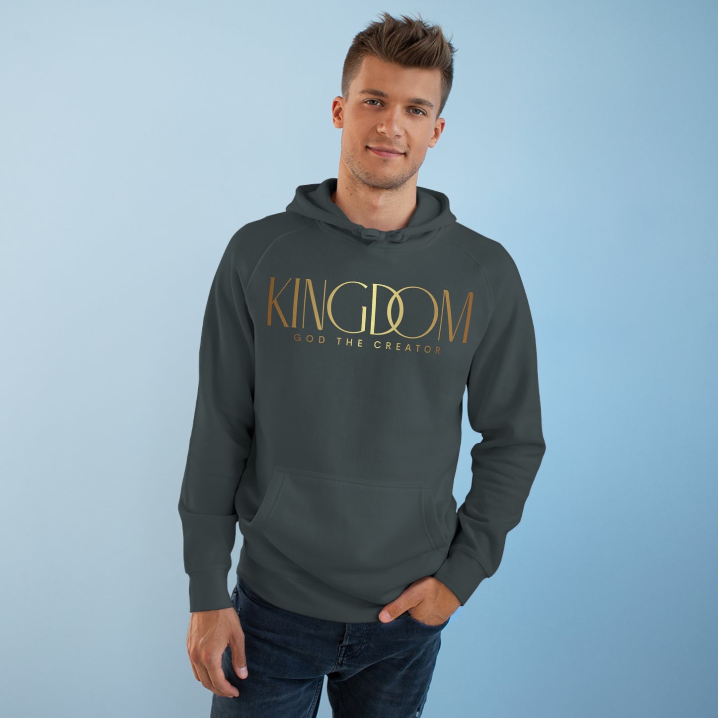 Premium Unisex Messenger Hoodie (Gold)