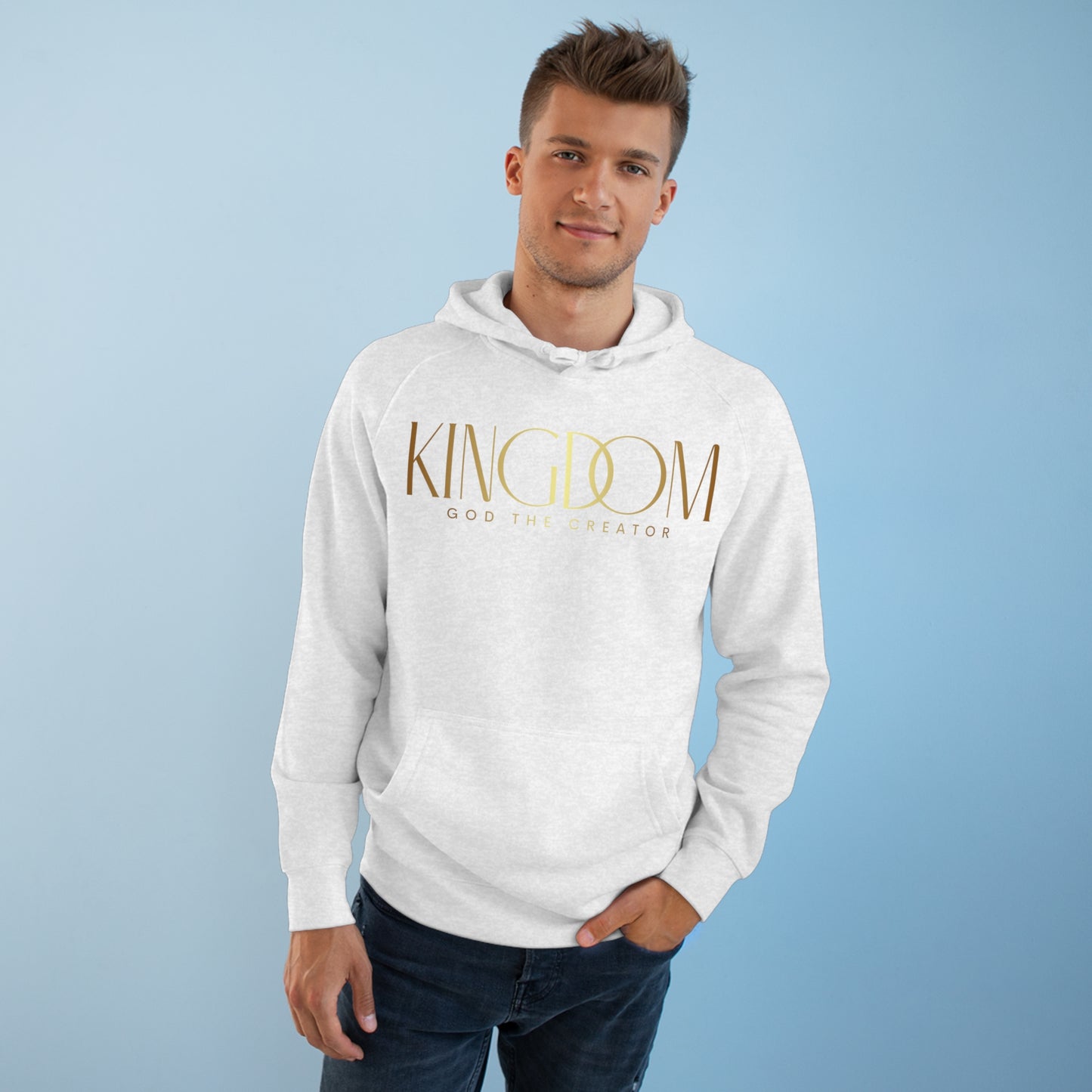 Premium Unisex Messenger Hoodie (Gold)