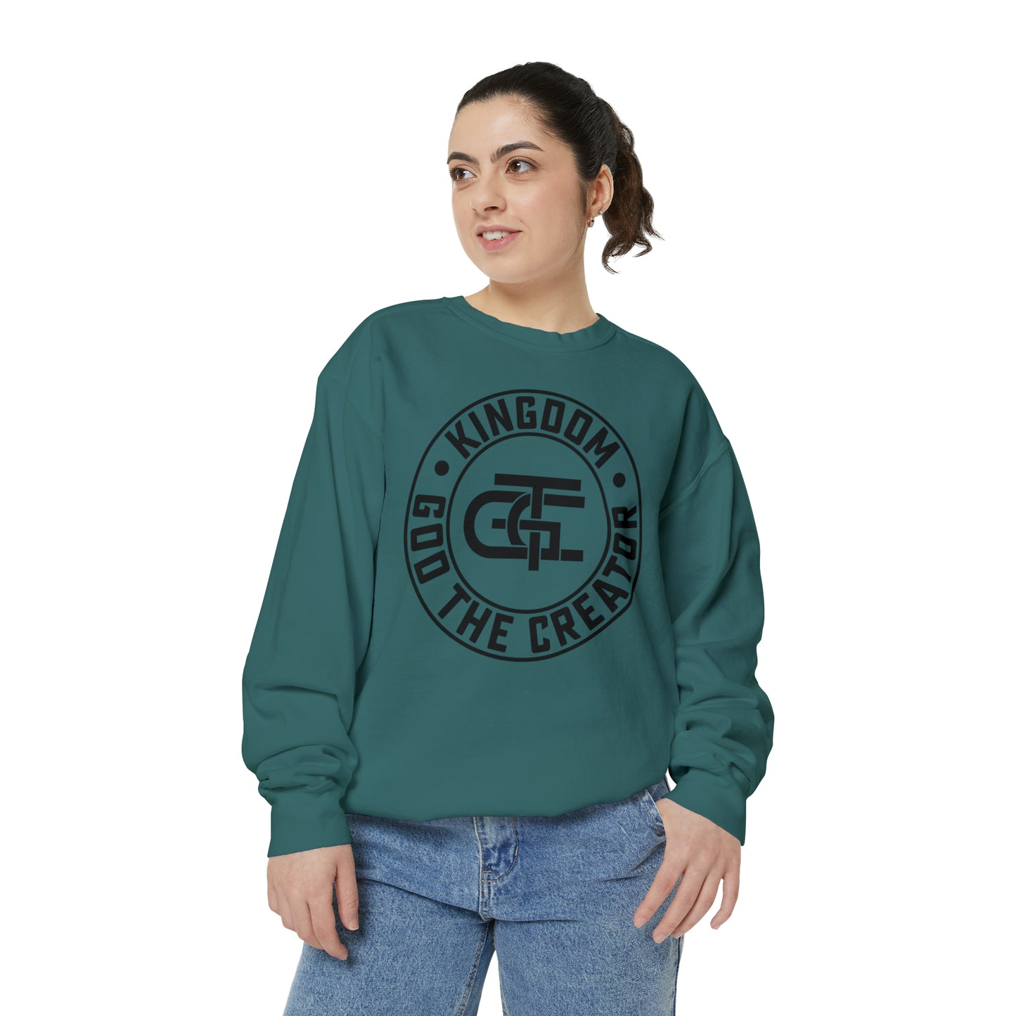 Unisex Oversized Emblem Sweatshirt