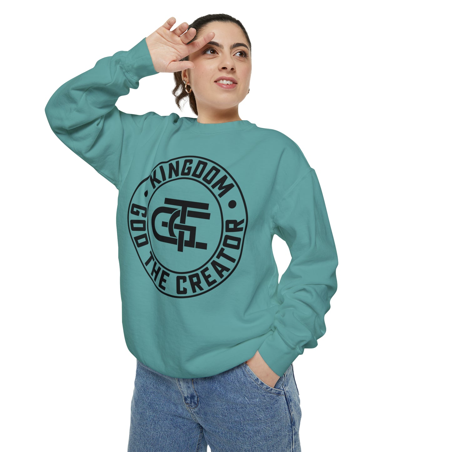 Unisex Oversized Emblem Sweatshirt