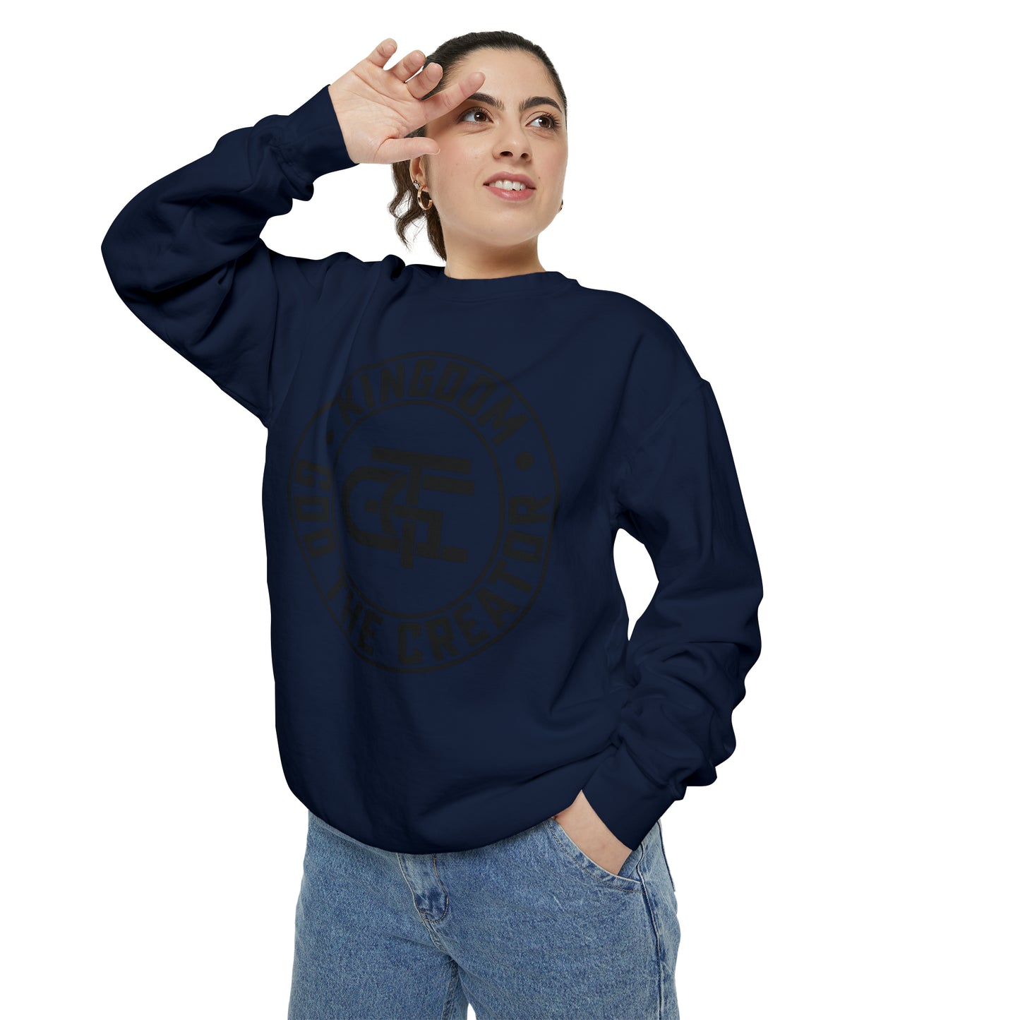 Unisex Oversized Emblem Sweatshirt