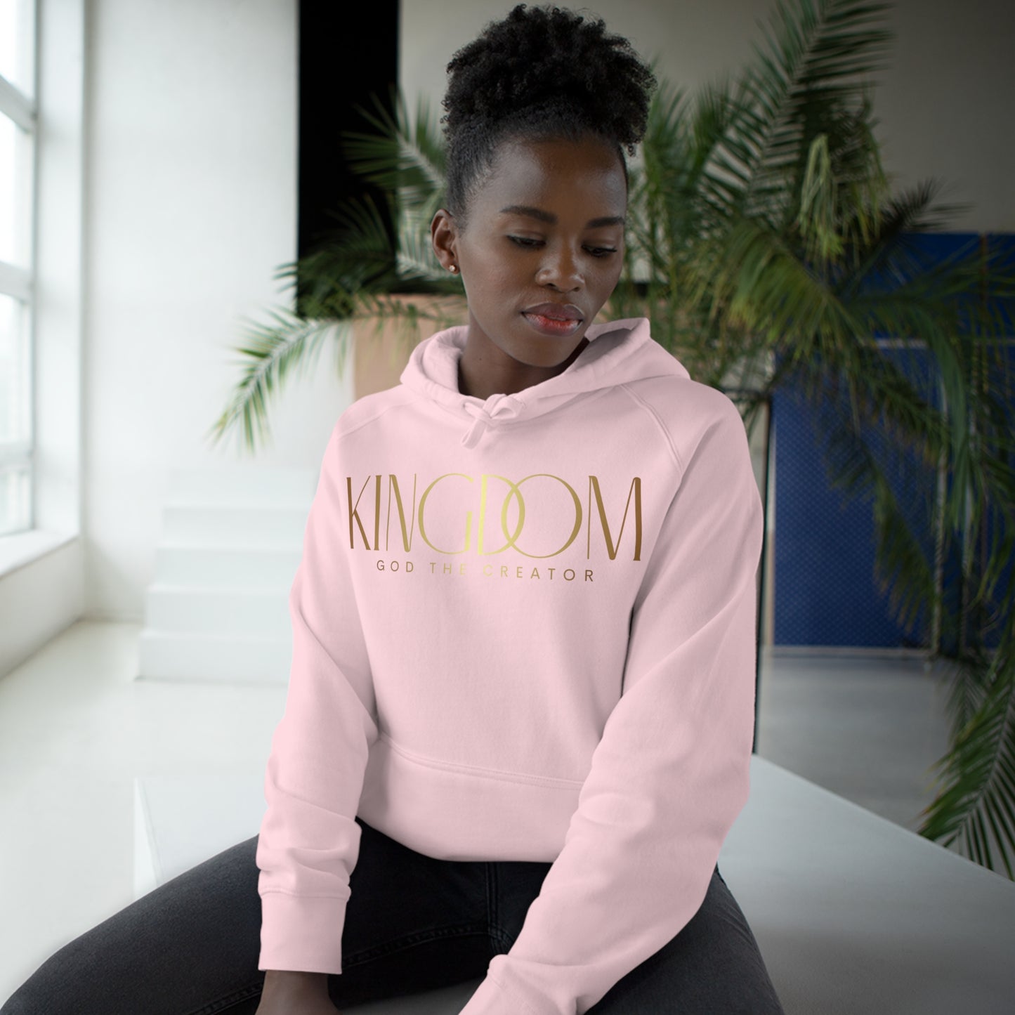 Premium Unisex Messenger Hoodie (Gold)