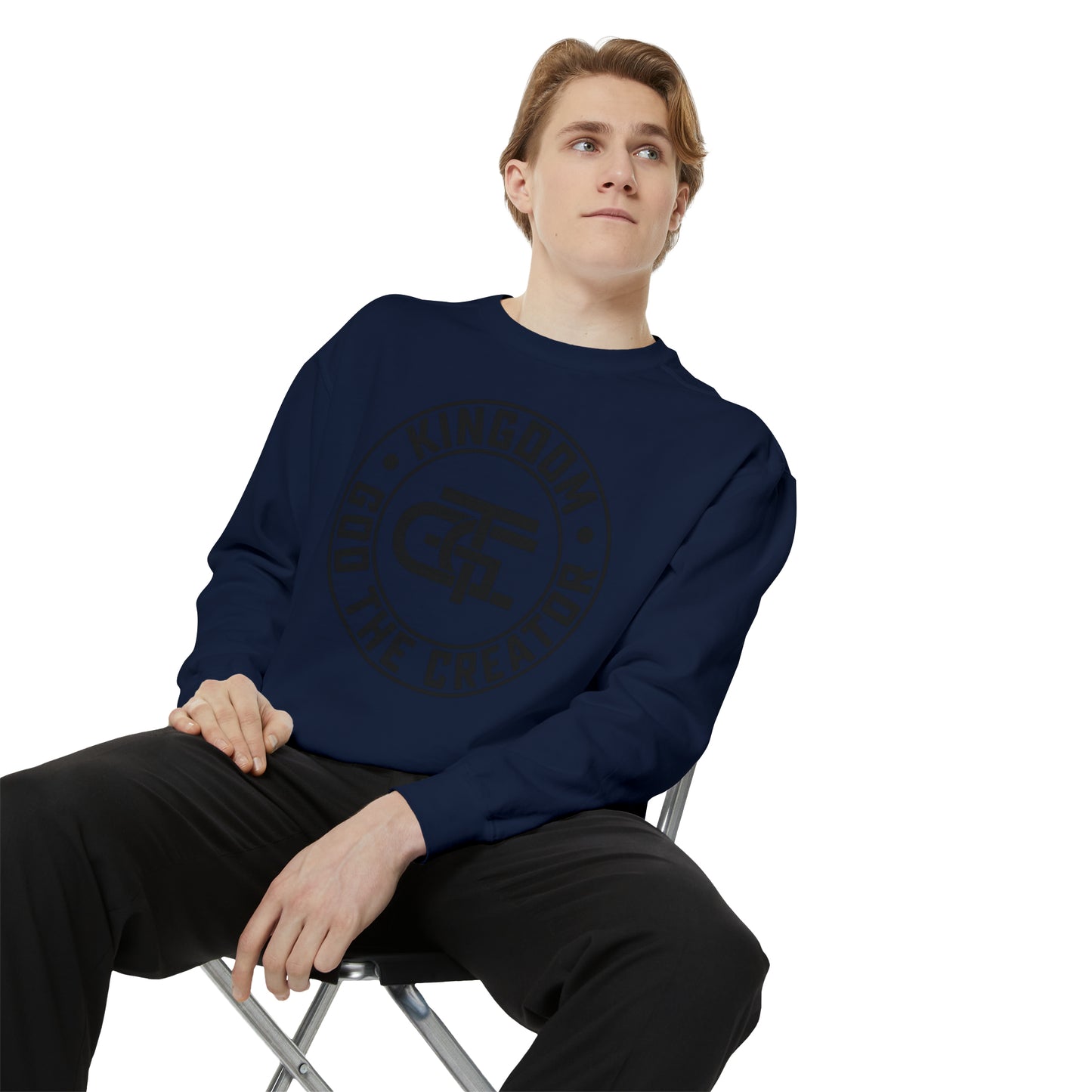 Unisex Oversized Emblem Sweatshirt