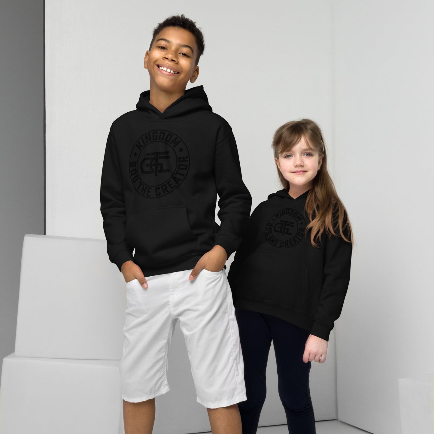 Kids Emblem Hoodie (Black)