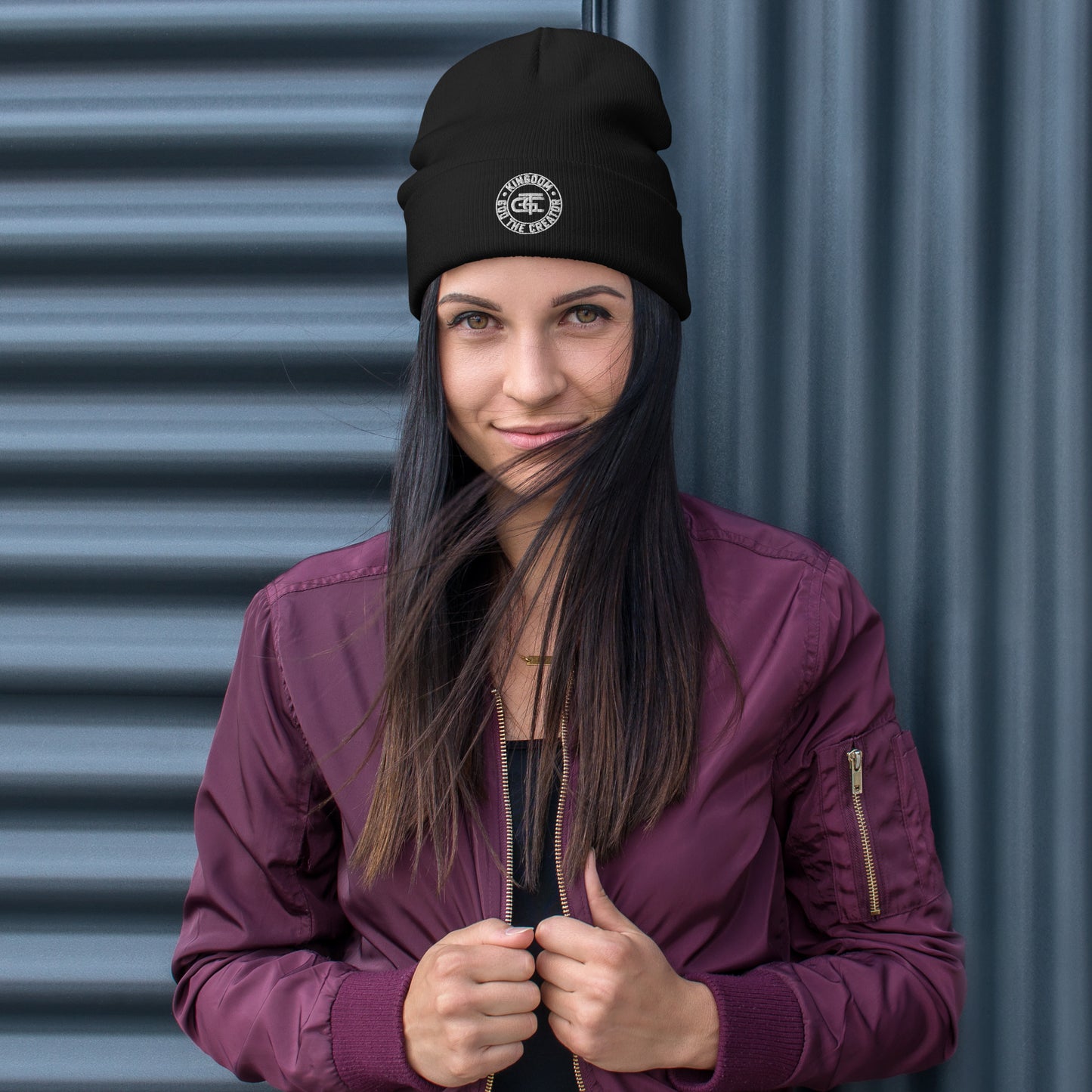 Embroidered Emblem Beanie