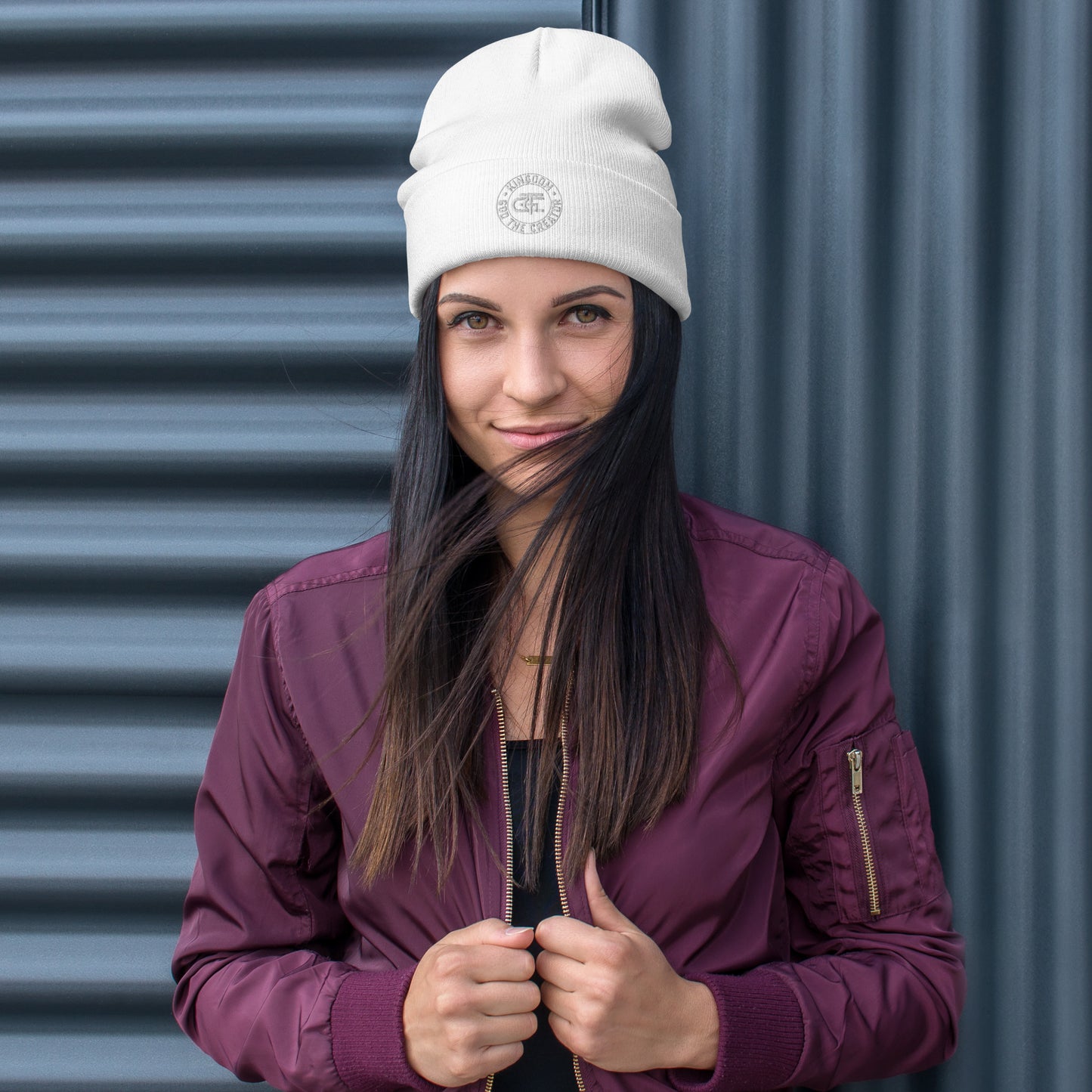 Embroidered Emblem Beanie