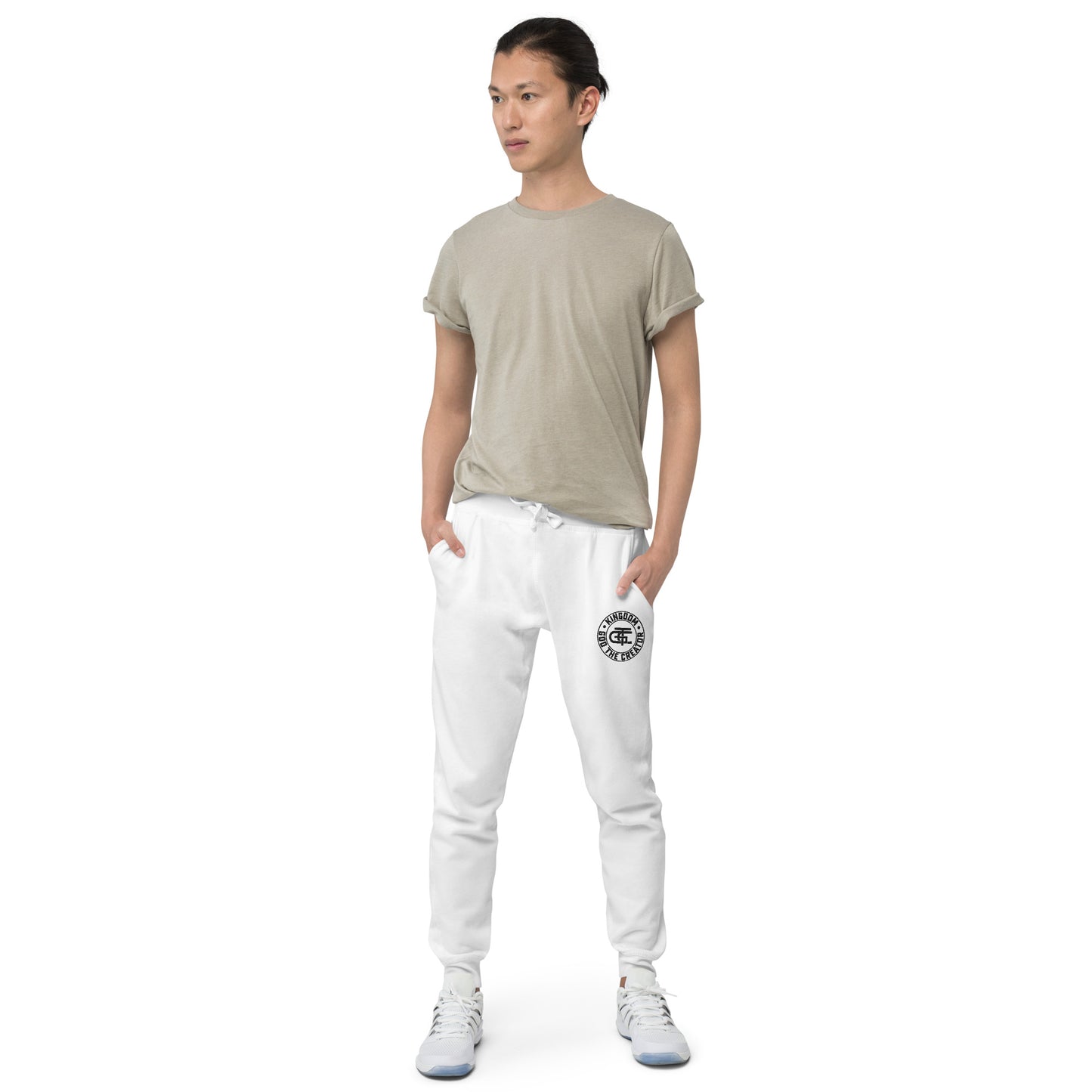 Unisex Embroidered Emblem Sweatpants