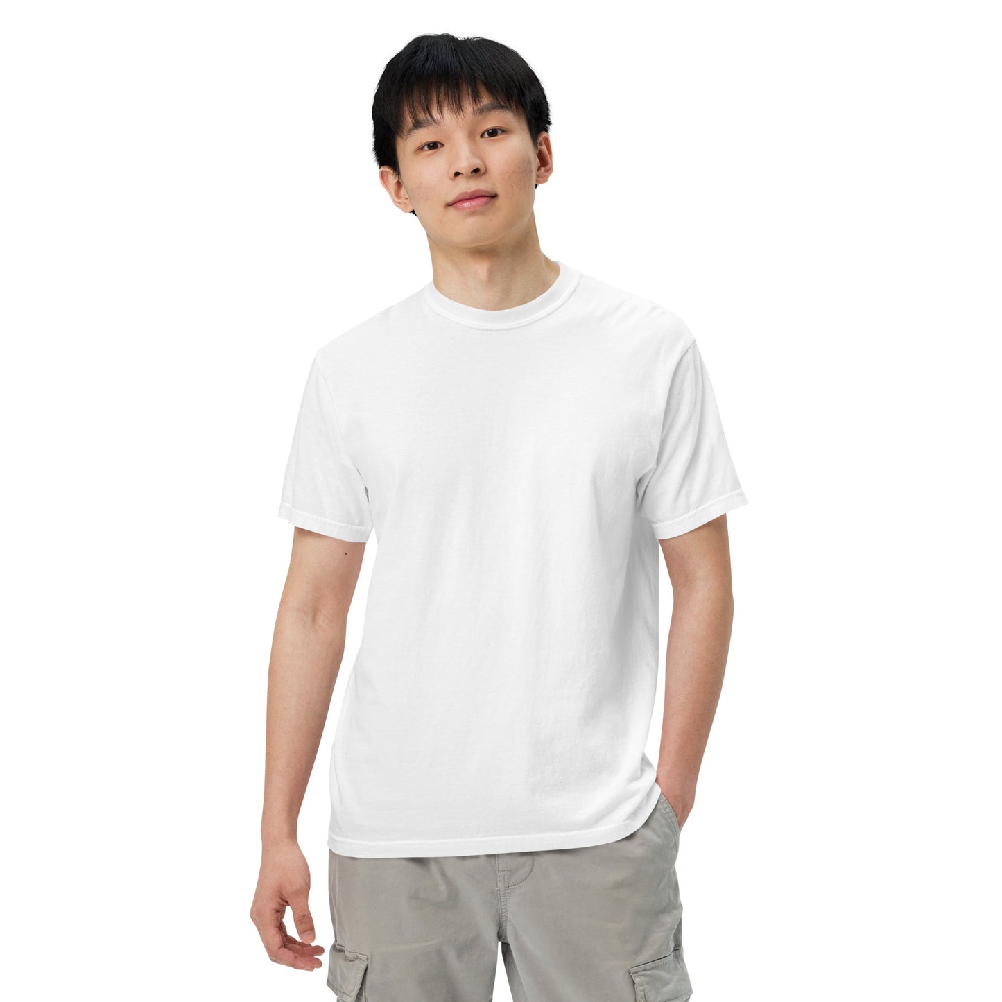 Unisex Emblem Heavyweight Tee (White)