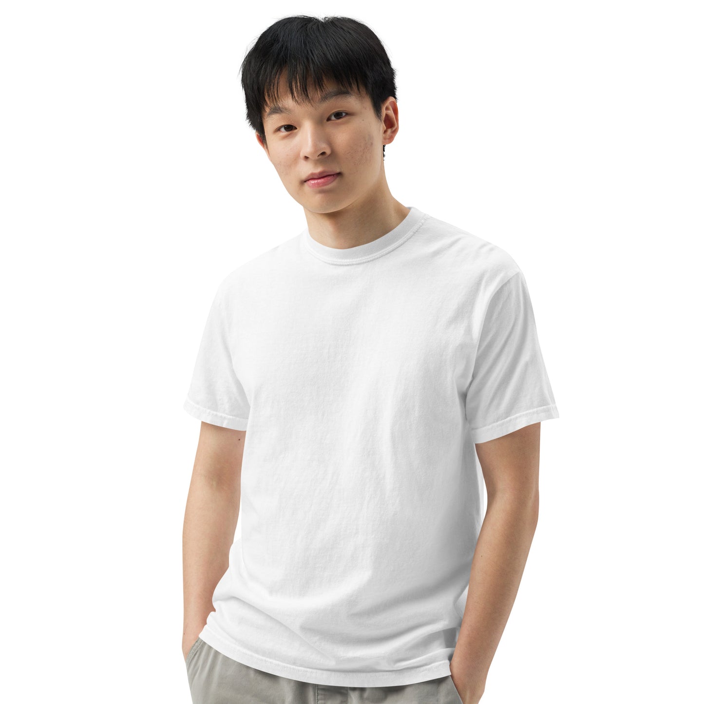 Unisex Emblem Heavyweight Tee (White)