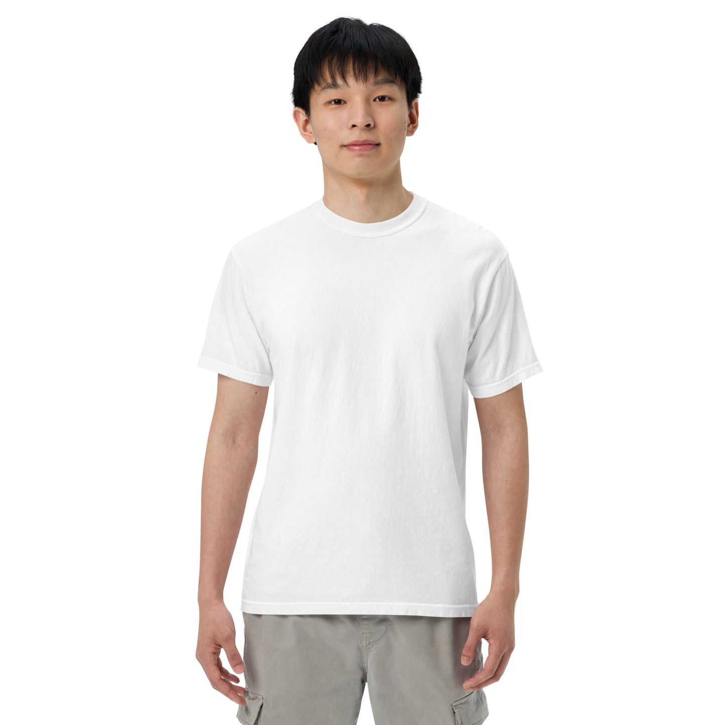 Unisex Emblem Heavyweight Tee (White)