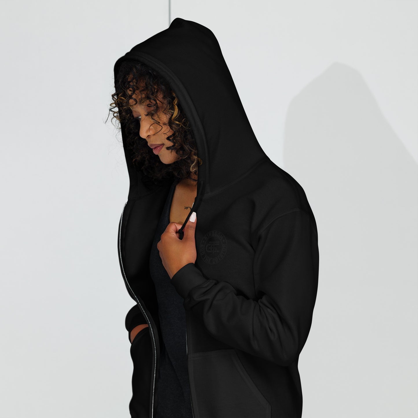 Emblem Heavy Blend Zip Hoodie