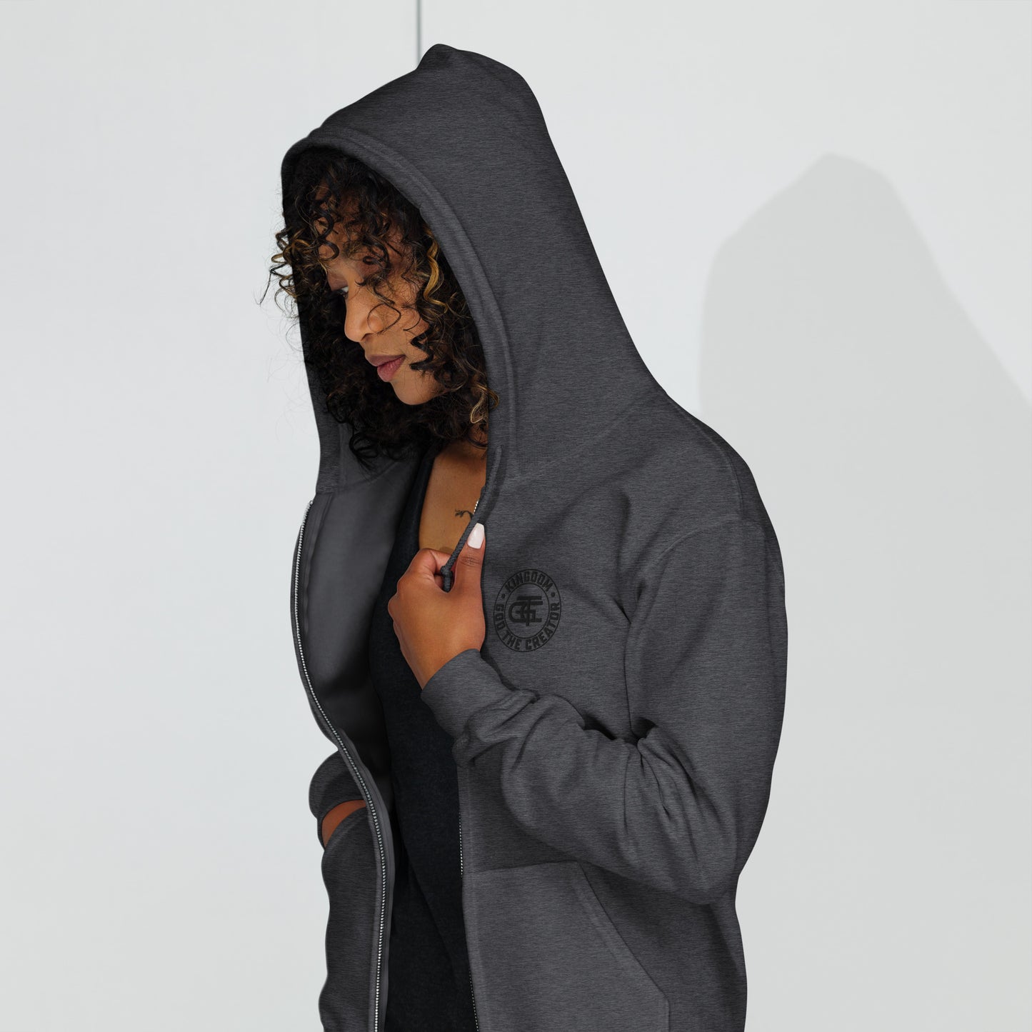 Emblem Heavy Blend Zip Hoodie