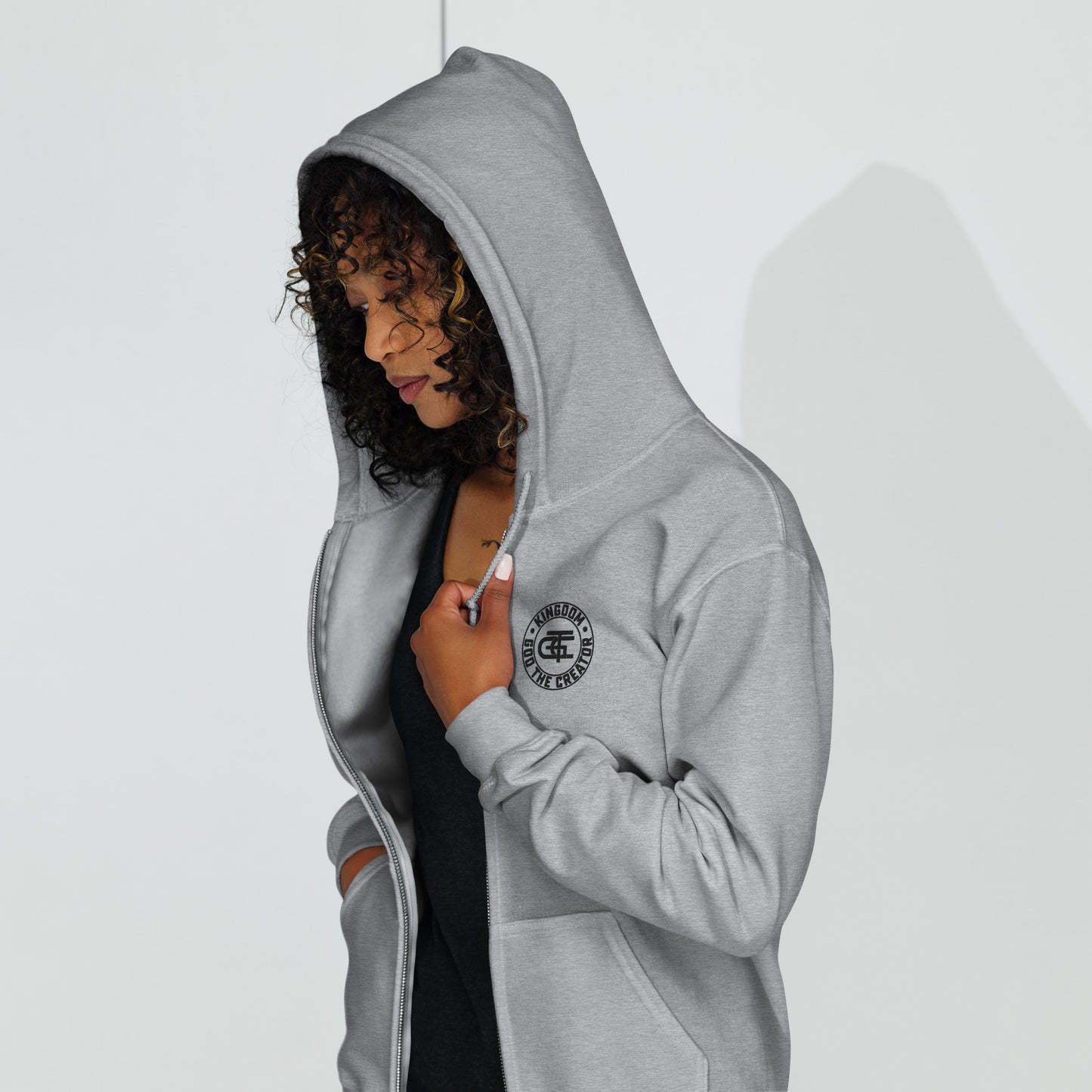 Emblem Heavy Blend Zip Hoodie